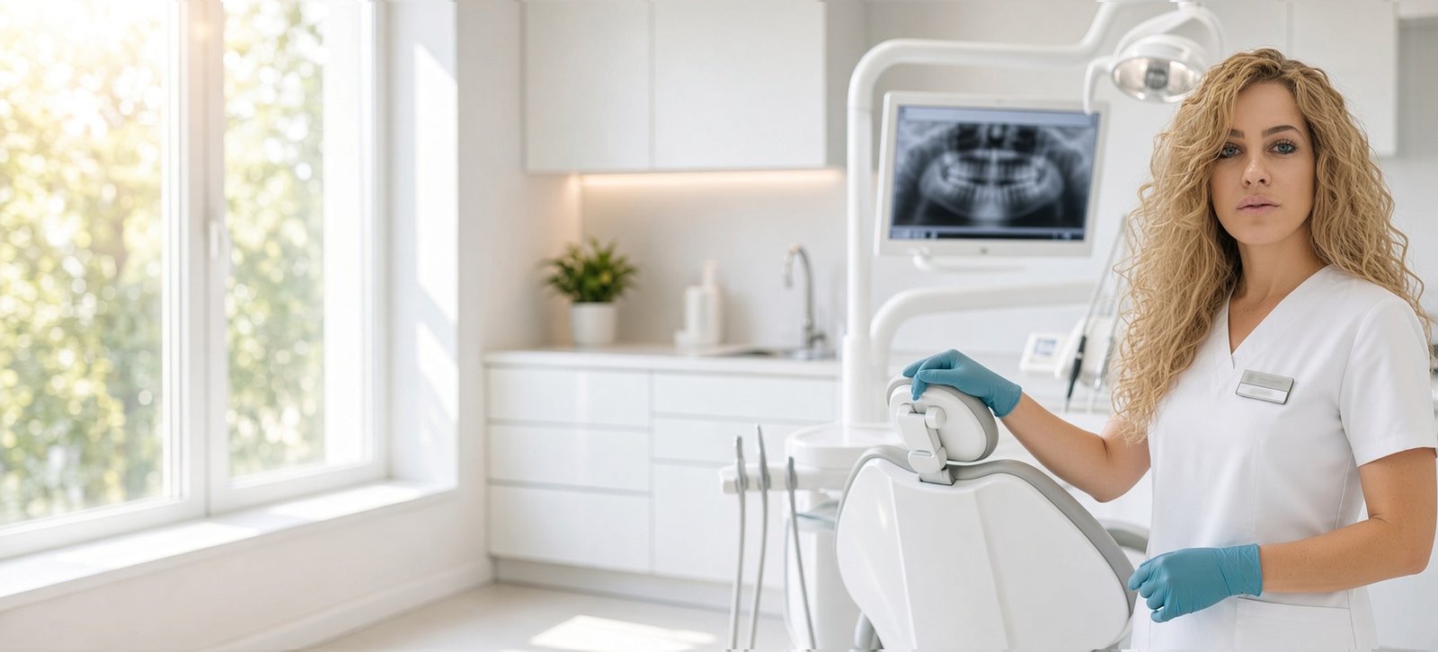 Dentiste profesioniste në një klinikë moderne